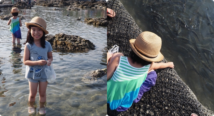 ▋台東遛小孩景點▋台東海岸線親子行，東管處無敵海景，玩激流泛舟實境X 富山復魚區海藻饅頭餵魚好開心，還能近看海裡的魚兒及生物！ @捲捲頭 ♡ 品味生活