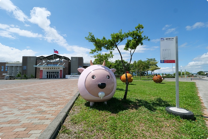 2021台東縱谷大地藝術季》要拍美照就不要怕曬！台東最新療癒系6大打卡點。 藍天山丘看雲朵，湖畔的漂浮粉紅河馬。 @捲捲頭 ♡ 品味生活