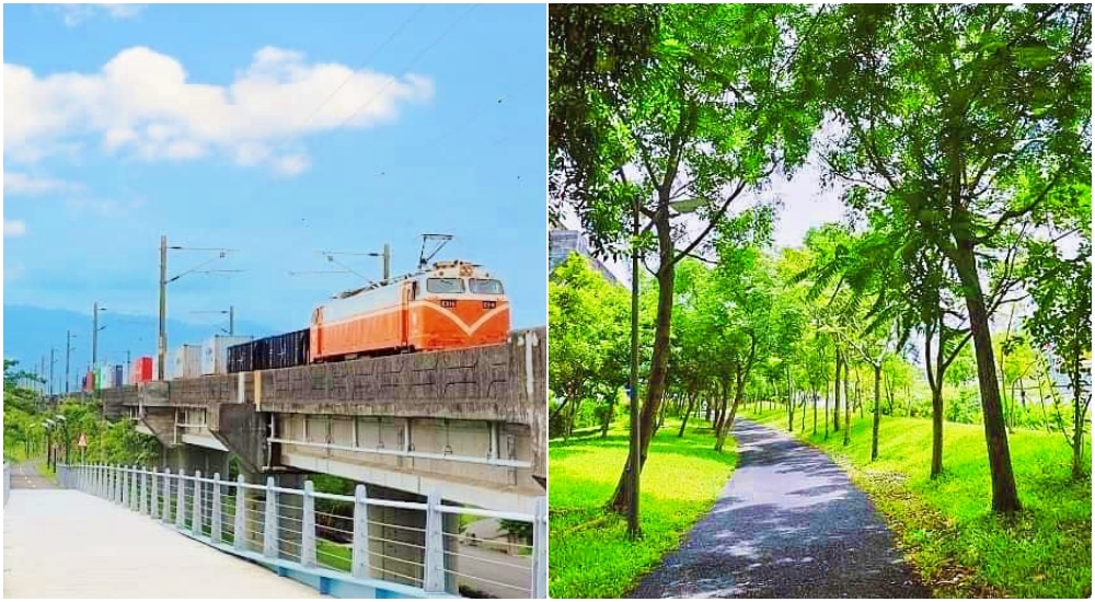 宜蘭雙園自行車道，新打卡亮點！藏在橋下的彩繪藝術，還能與火車同行散步綠空廊道！ @捲捲頭 ♡ 品味生活