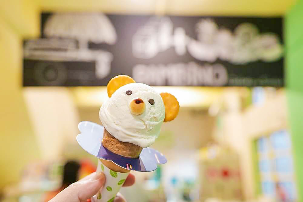 Bambino邦比諾義式冰淇淋，推薦水豚君阿呆和隱藏版小熊造型冰好好吃!! @捲捲頭 ♡ 品味生活