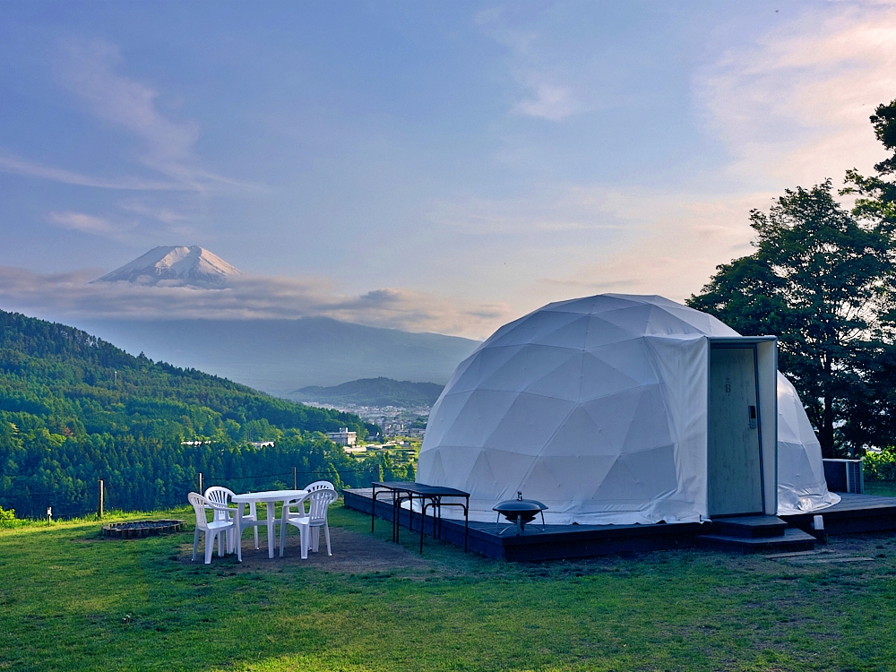 富士山豪華露營【杓子山Gateway Camp】入住星空泡泡屋，房內就能看見富士山！ @捲捲頭 ♡ 品味生活