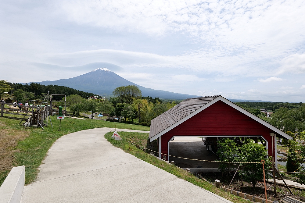 靜岡【馬飼野牧場】必拍富士山盪鞦韆，還有餵羊咩咩吃飼料，好吃鮮奶霜淇淋可麗餅來一組!!(門票資訊) @捲捲頭 ♡ 品味生活