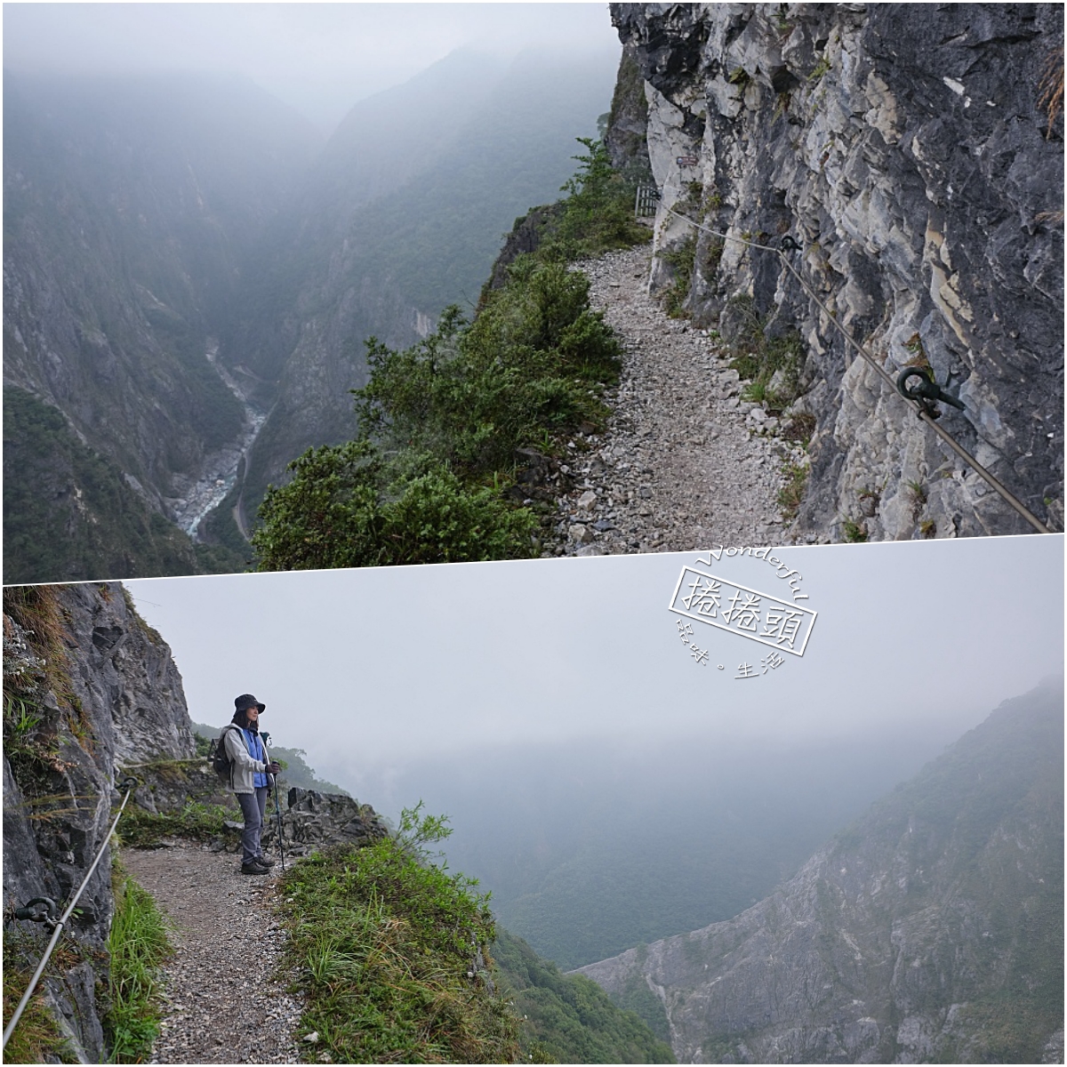 【錐麓古道】太魯閣最美風景，不知是否有緣再見，觀景斷崖.吊橋步行路線體驗～ @捲捲頭 ♡ 品味生活