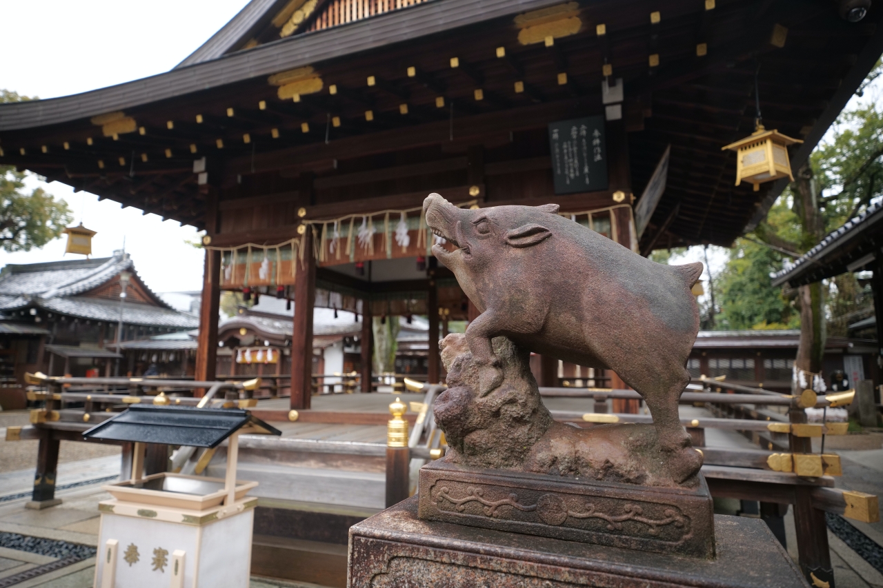 京都【護王神社】可愛山豬神社，還能收藏可愛的豬神籤～ @捲捲頭 ♡ 品味生活