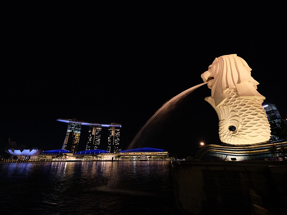 【濱海灣金沙空中花園觀景台】360°俯瞰獅城夜景！這視角太震撼了 @捲捲頭 ♡ 品味生活