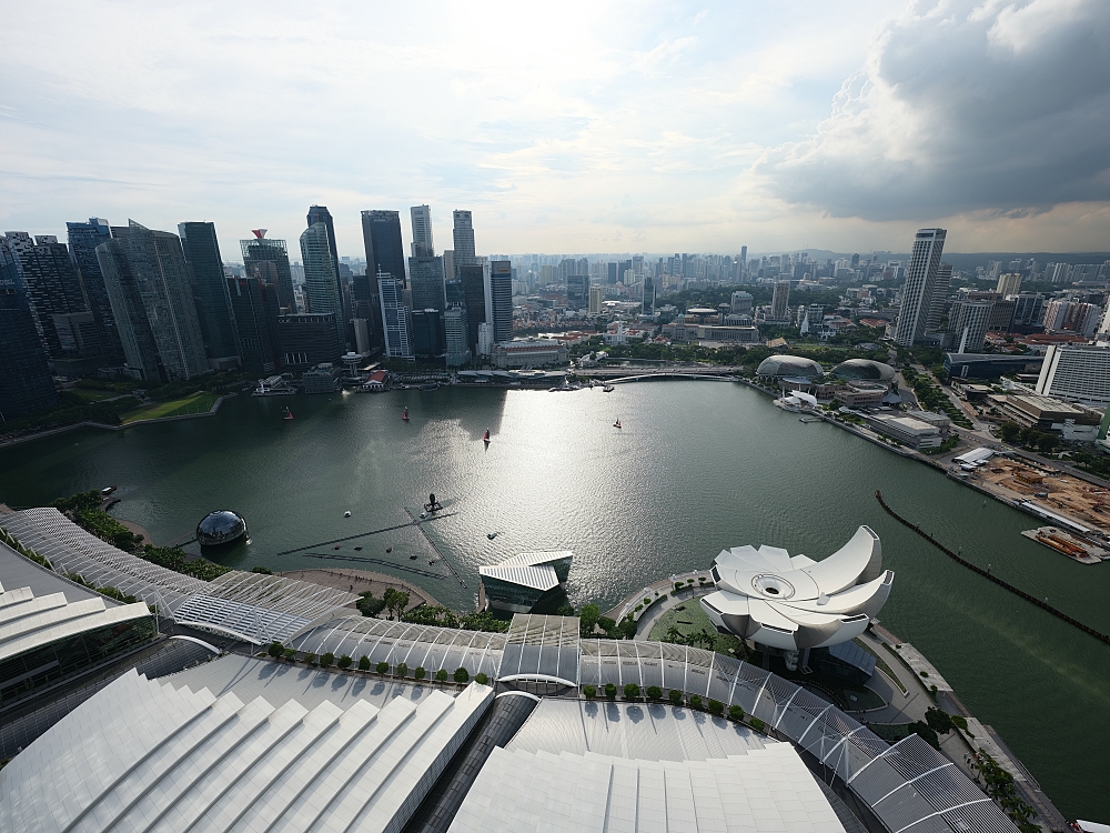 【濱海灣金沙空中花園觀景台】360°俯瞰獅城夜景！這視角太震撼了 @捲捲頭 ♡ 品味生活