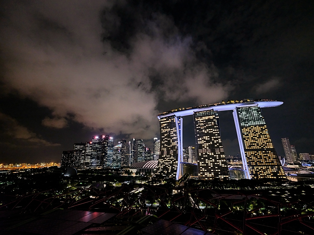 【濱海灣金沙空中花園觀景台】360°俯瞰獅城夜景！這視角太震撼了 @捲捲頭 ♡ 品味生活