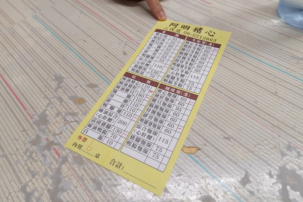 【阿明豬心冬粉】台南金華店必吃！米其林必比登推薦小吃 @捲捲頭 ♡ 品味生活