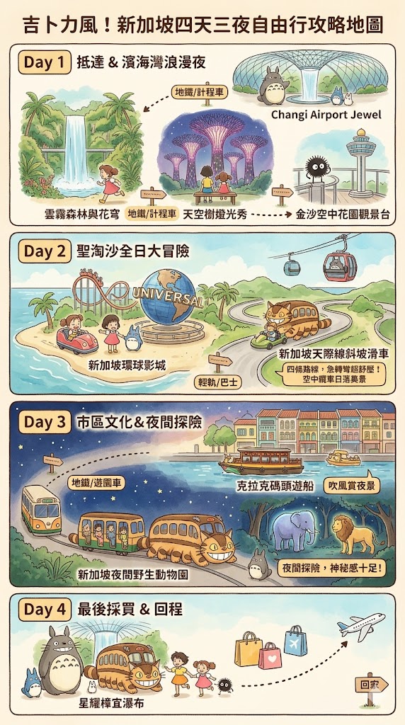 新加坡自由行｜四天三夜最強懶人包：斜坡滑車、環球影城、夜間動物園玩透透 @捲捲頭 ♡ 品味生活