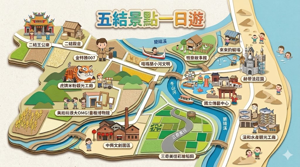 宜蘭冬山一日遊 ⎮稻草捲心酥、彩色屋、憤怒鳥彈弓、哆啦A夢空氣砲，絕對要吃粉圓冰X銷魂臭豆腐！一日遊快閃吃喝玩樂行，不塞車小景點。 @捲捲頭 ♡ 品味生活