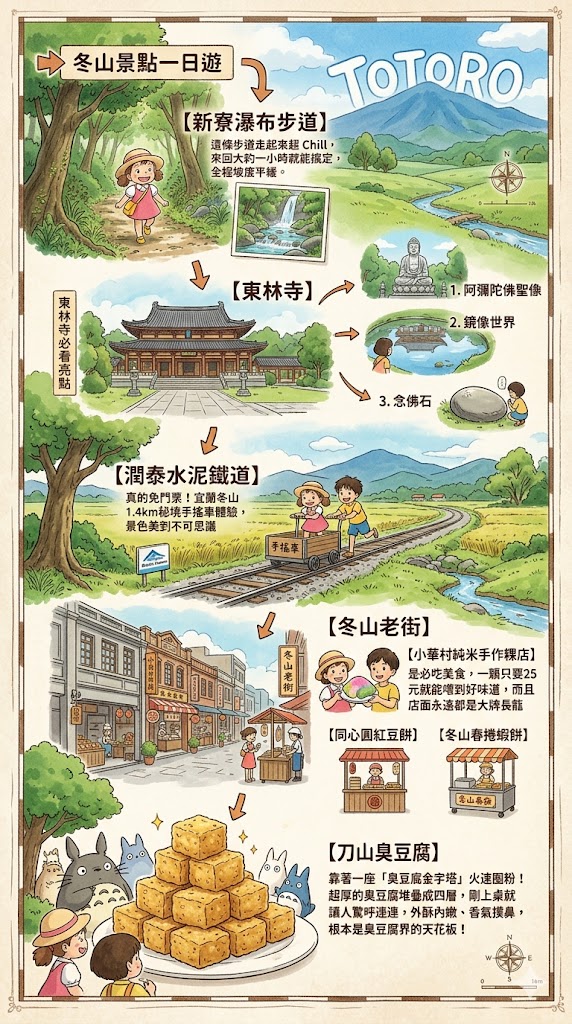【潤泰水泥鐵道】 真的免門票！宜蘭冬山 1.4km 秘境手搖車體驗，景色美到不可思議 @捲捲頭 ♡ 品味生活