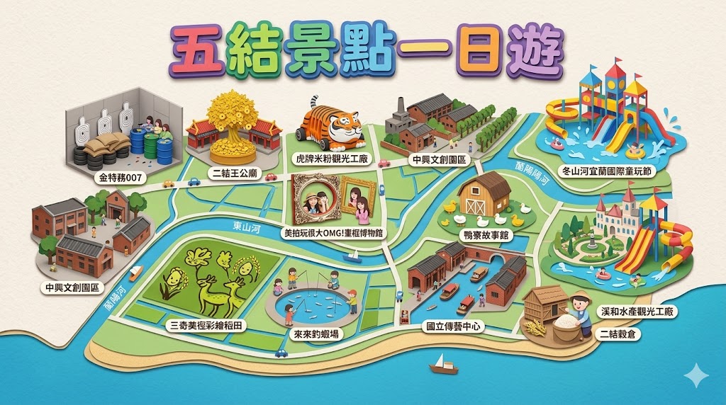 【2026五結景點】一日遊最新攻略！雙區玩法串聯冬山，最夯光雕、爆笑特務一天玩透透 @捲捲頭 ♡ 品味生活