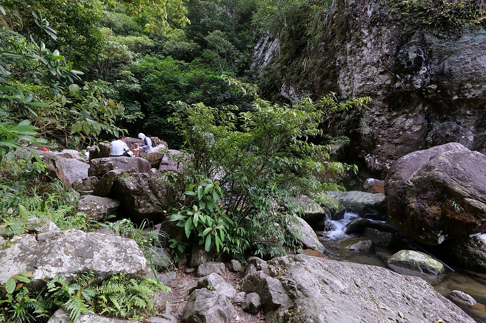 【猴洞坑瀑布】陡峭石階10分鐘登頂，絕美攀岩賞瀑避暑指南 @捲捲頭 ♡ 品味生活