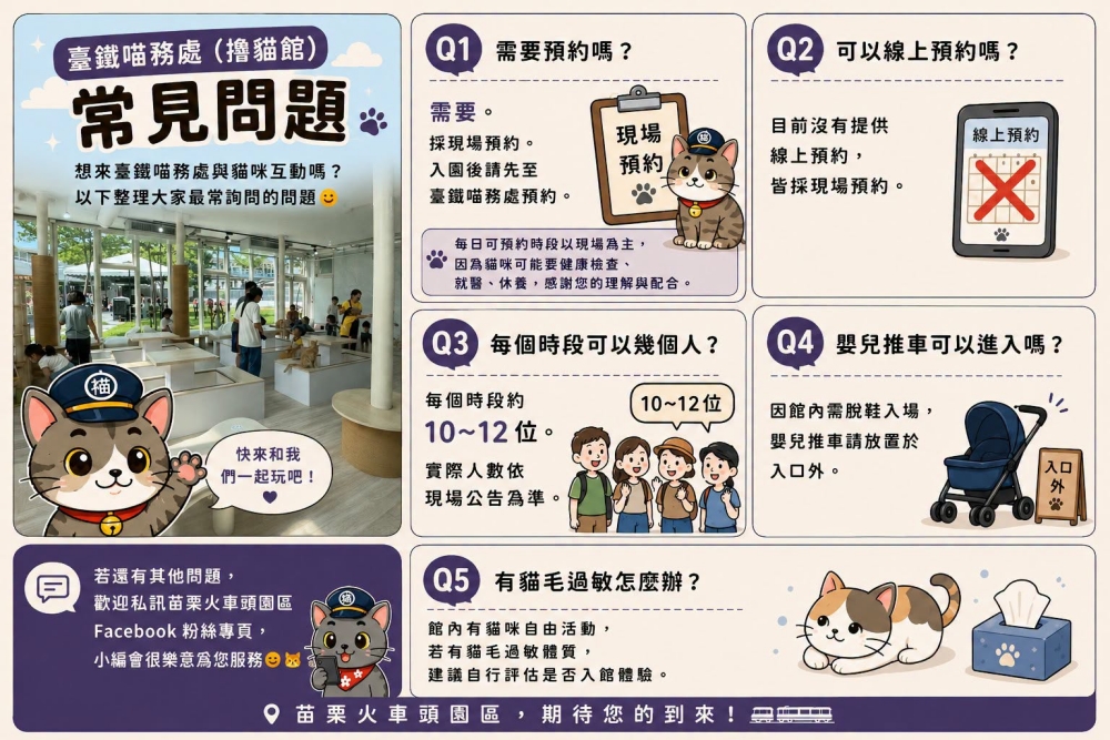 【臺鐵喵務處】 苗栗火車頭園區必訪!17隻親人貓咪互動、現場預約時段與門票攻略 @捲捲頭 ♡ 品味生活 【臺鐵喵務處】 苗栗火車頭園區必訪!17隻親人貓咪互動、現場預約時段與門票攻略 @捲捲頭 ♡ 品味生活