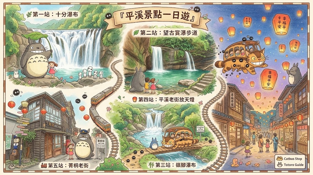 【望古瀑布】 平溪線不只放天燈！隱身山谷的空靈少女、親子友善步道全解析 @捲捲頭 ♡ 品味生活
