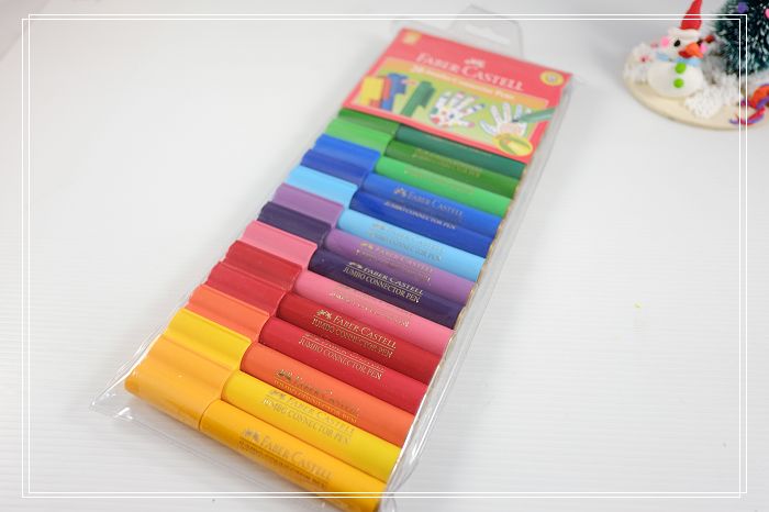 輝柏 Faber-Castell ＞＞ 輝柏JUMBO連結20色彩色筆＋握得住24色可擦拭蠟筆 @捲捲頭 ♡ 品味生活