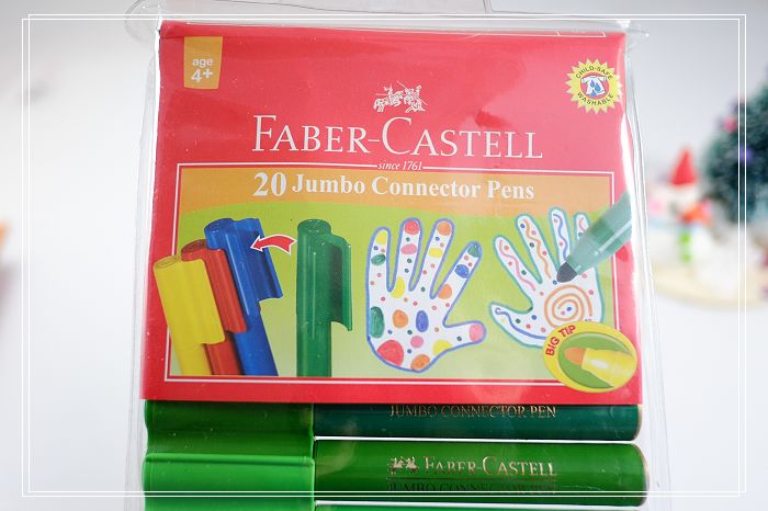 輝柏 Faber-Castell ＞＞ 輝柏JUMBO連結20色彩色筆＋握得住24色可擦拭蠟筆 @捲捲頭 ♡ 品味生活